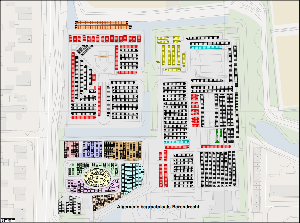 Plattegrond begraafplaats Scheldestraat